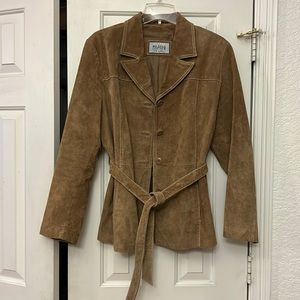 😍 Wilson’s Leather Maxima Brown Suede Leather jacket ** see last pic